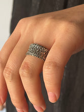 Cobbled Silver Ring