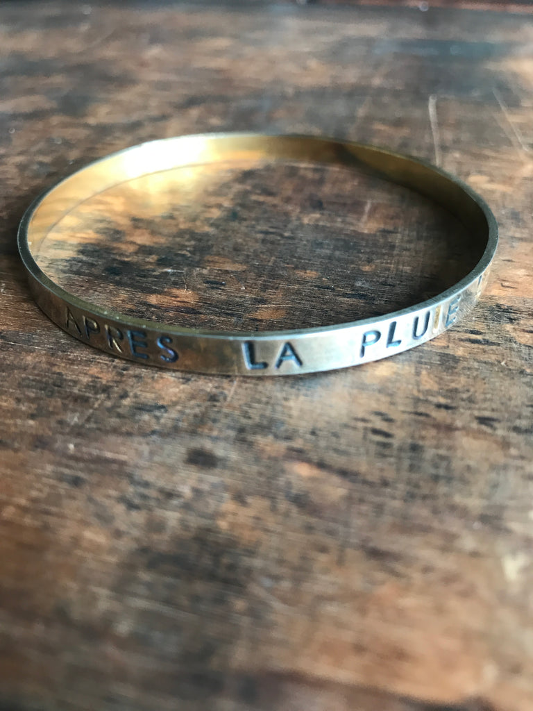 WDTS Silver -Bangle - APRES LA PLUIE LE BEAU TEMPS - mixed finish