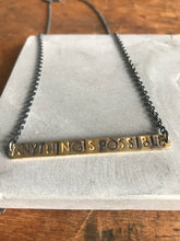 WDTS -  ANYTHING IS POSSIBLE necklace - Mixed Finish