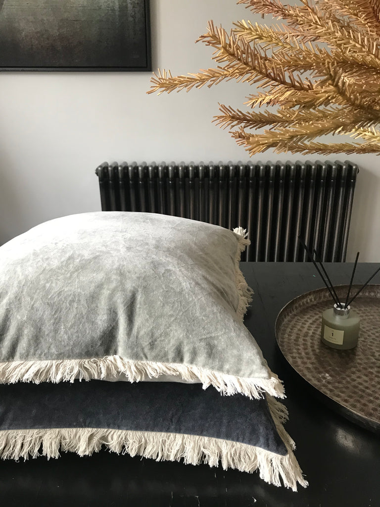 Stonewashed Velvet Cushion cover - Cloud 30x50