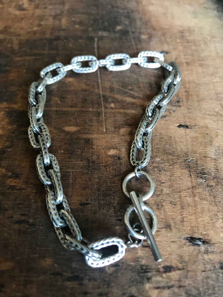 WDTS Tenes  - Oxidised 925 Silver chain - Bracelet