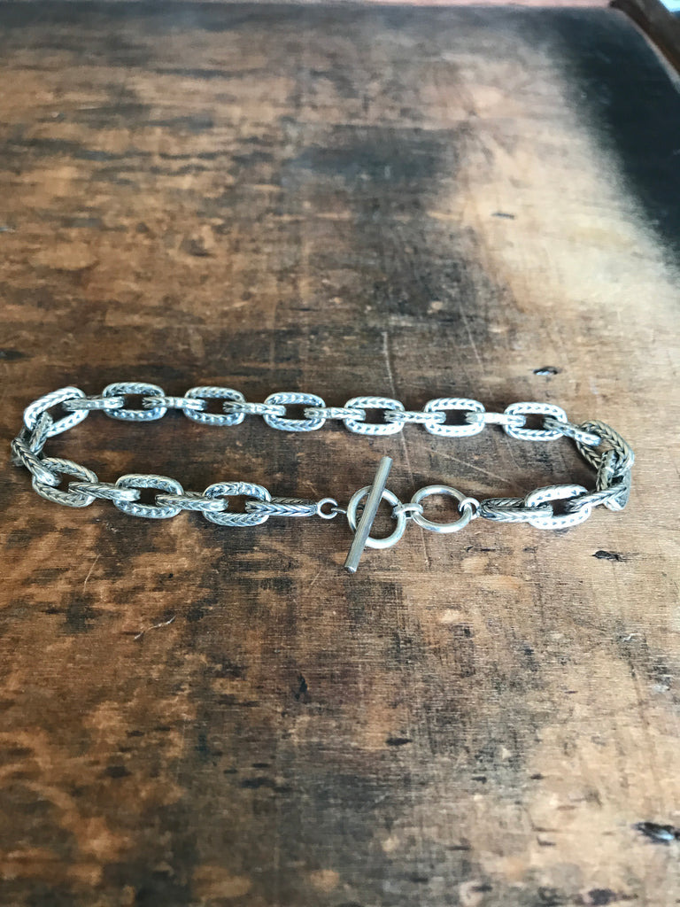 WDTS Tenes  - Oxidised 925 Silver chain - Bracelet