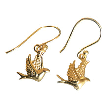 Little Bird Drop Earrings - gold