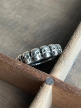 Skull band, 925 Silver ring