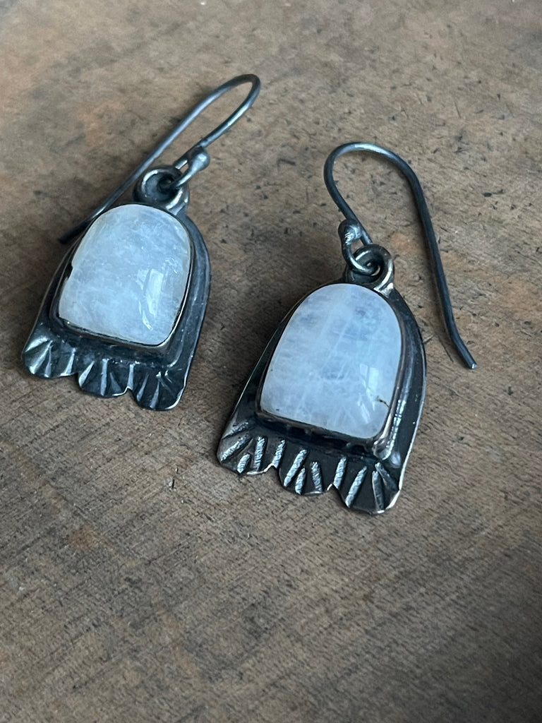 Kara silver earrings