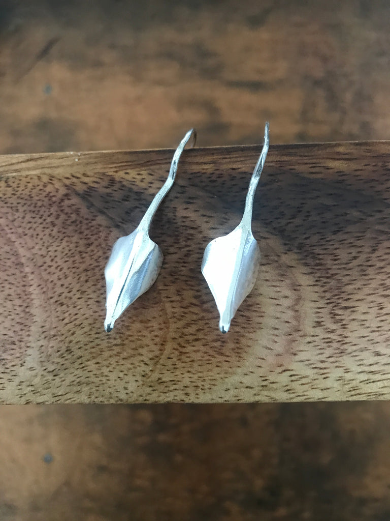 Tribal earrings -  silver