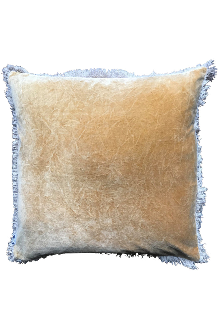 Stonewashed Velvet Cushion cover- Mustard 60x60