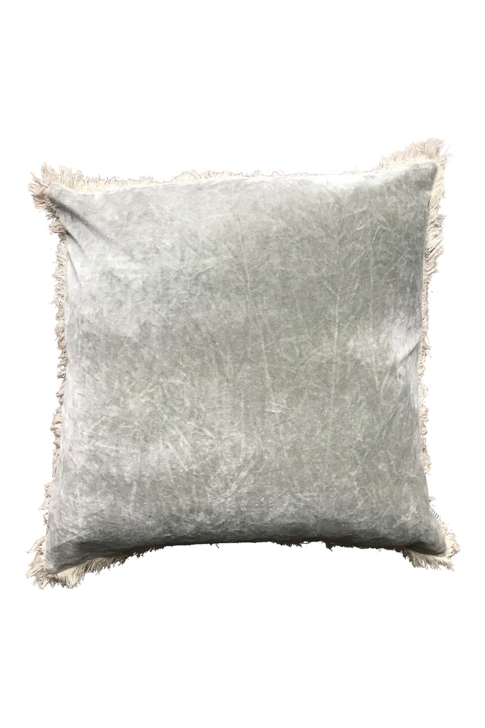 Stonewashed Velvet Cushion cover - cloud 60x60