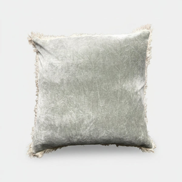 Stonewashed Velvet Cushion cover - cloud 60x60