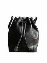 Bucket Bag- Black Floral
