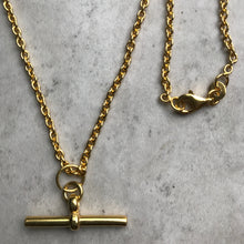 T-bar chain necklace - gold