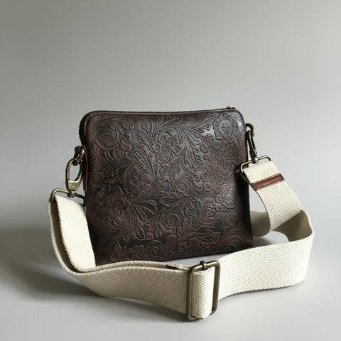 Elsie Bag - Brown Floral