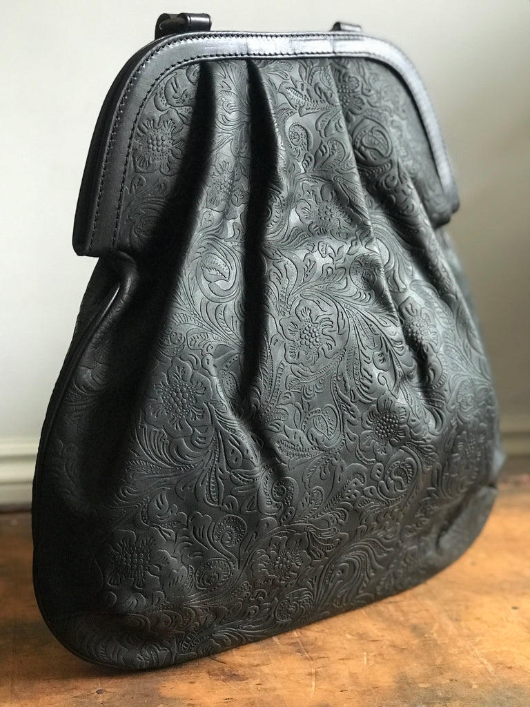 Anya Bag - Black Floral