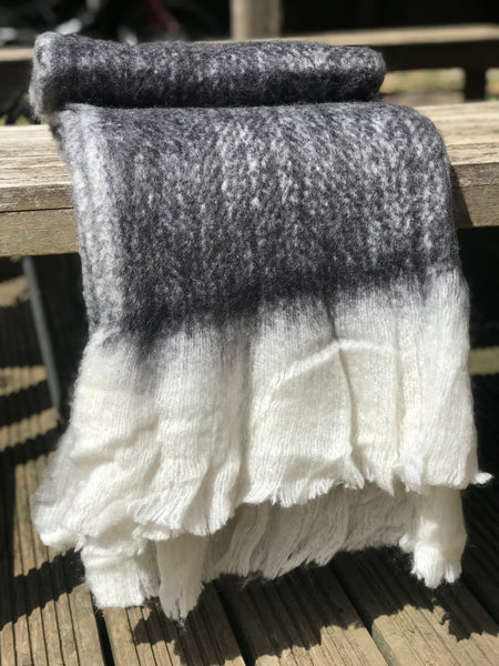 Maitri Throw -mottled charcol