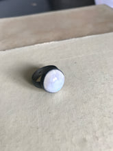 WDTS 925 Silver moonstone ring - oxidised