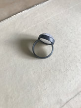 WDTS 925 Silver moonstone ring - oxidised