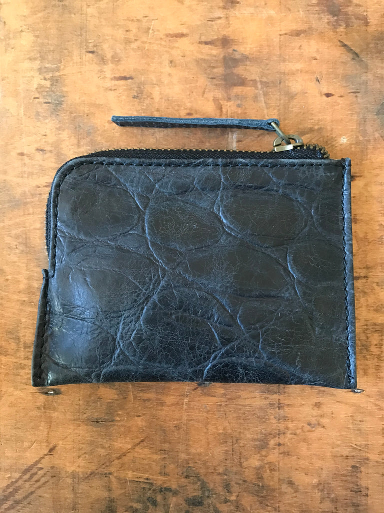 WDTS Black Croc Leather Wallet