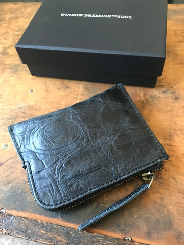 WDTS Black Croc Leather Wallet