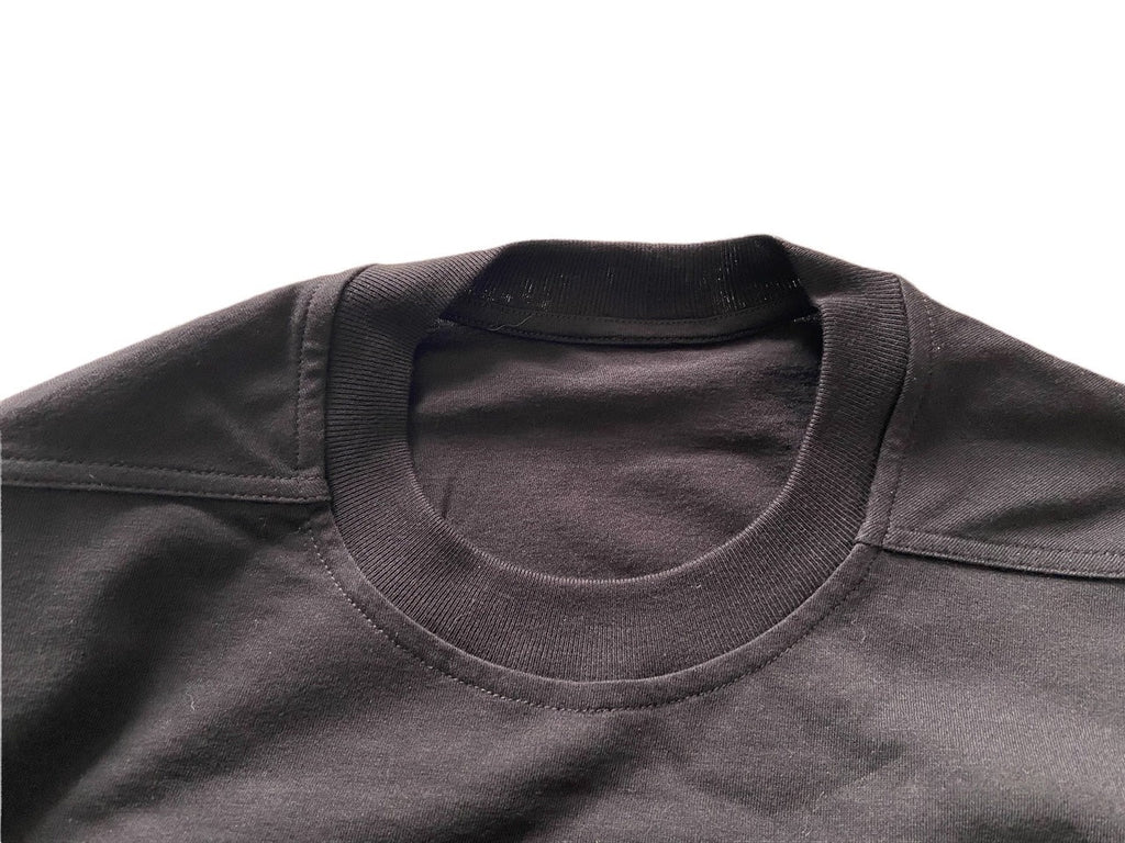 RICK OWENS  GRID CREWNECK SS T - BLACK