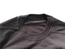 RICK OWENS  GRID CREWNECK SS T - BLACK