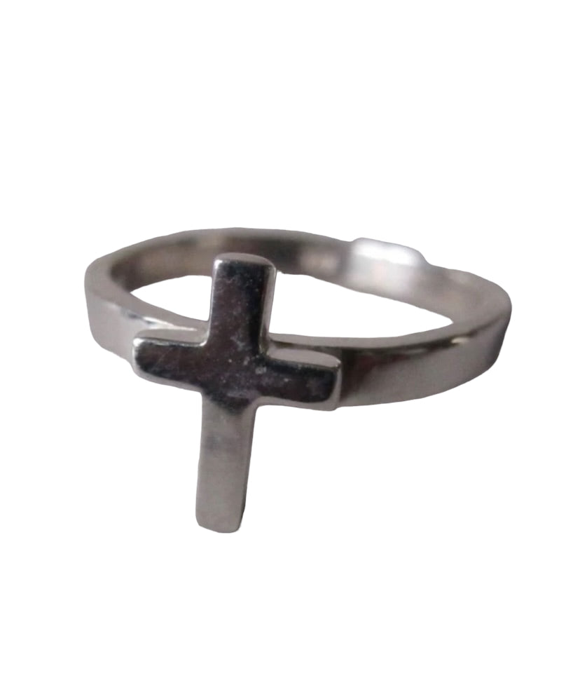 WDTS 925 Silver Small Cross Ring