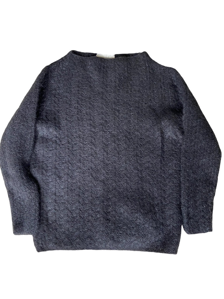 WDTS - Seth Mohair striped jumper- black