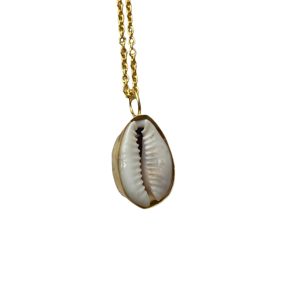 Cowrie shell necklace - 925 Silver Gold plated