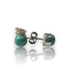 925 Silver turquoise Studs- silver setting