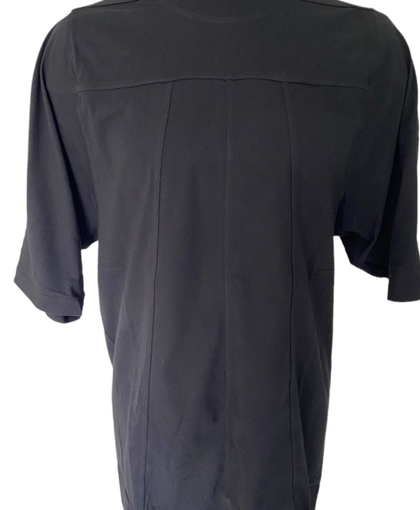 RICK OWENS  GRID CREWNECK SS T - BLACK