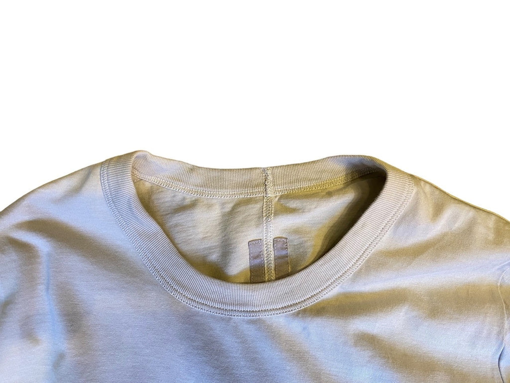 RICK OWENS SS23 BASIC L S T-SHIRT PEARL