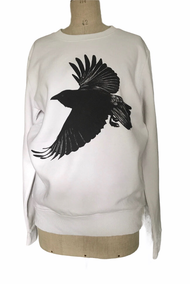 Window Dressing The Soul Crow White Sweater