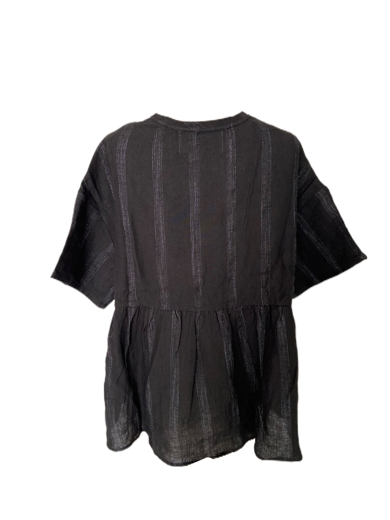 WDTS Sheba Black Linen Top