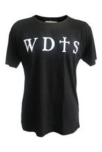 WDTS bamboo black t shirt logo on front