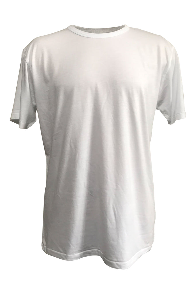 WDTS bamboo white t shirt logo on back