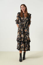 Leon & Harper AW22 Raphia Mahat Dress Black