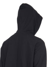 RICK OWENS SS23  EDFU HOODIE IN BLACK HEAVY JERSEY