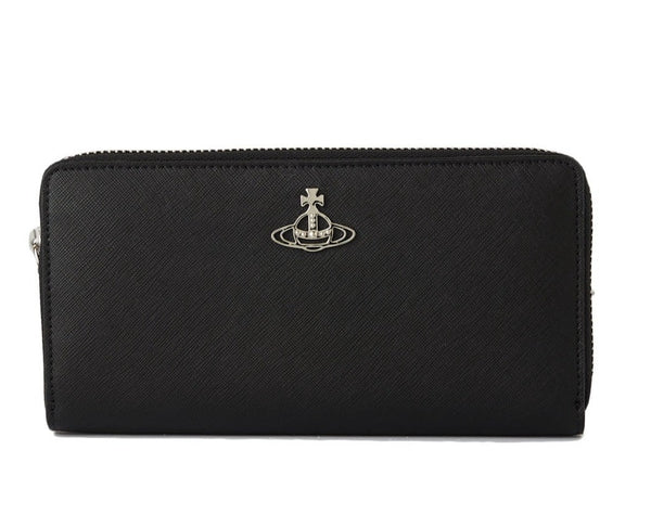 Vivienne Westwood SAFFIANO ZIP ROUND WALLET