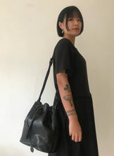 Bucket Bag- Black Floral