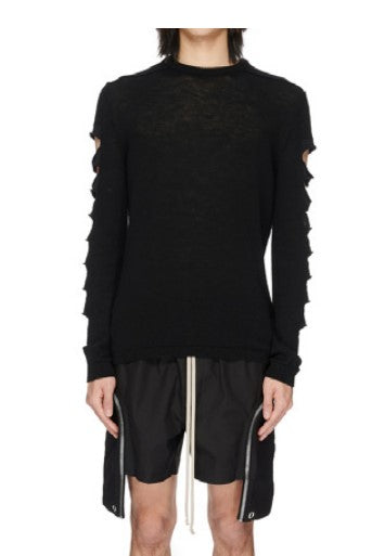 RICK OWENS SS23 EDFU BIKER LEVEL ROUND NECK