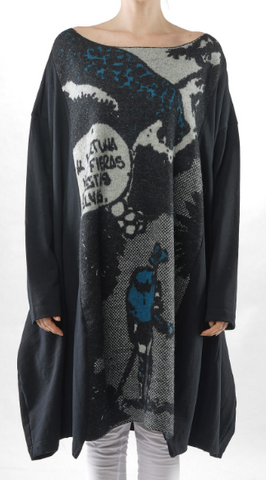 Rundholz AW23 3380902 dress ink jacquard