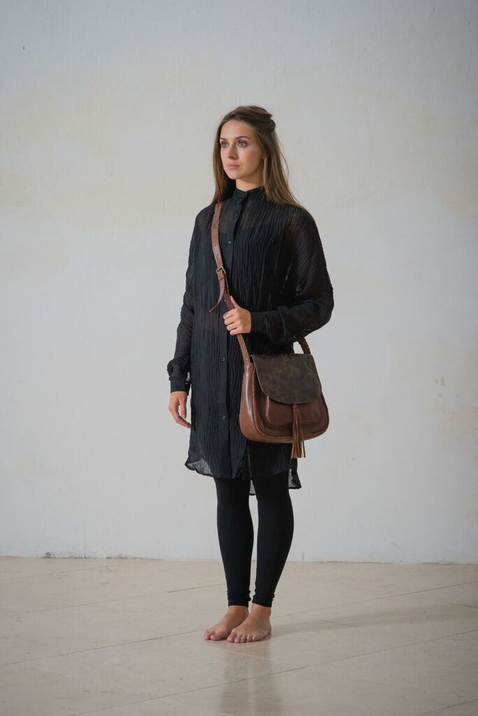 CollardManson Jasmin Bag- Brown Floral