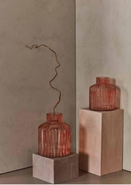 DAY GLASS TEA ROSE L