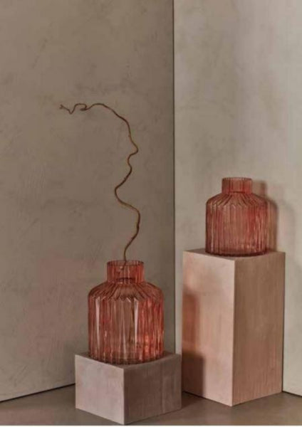 DAY GLASS TEA ROSE L
