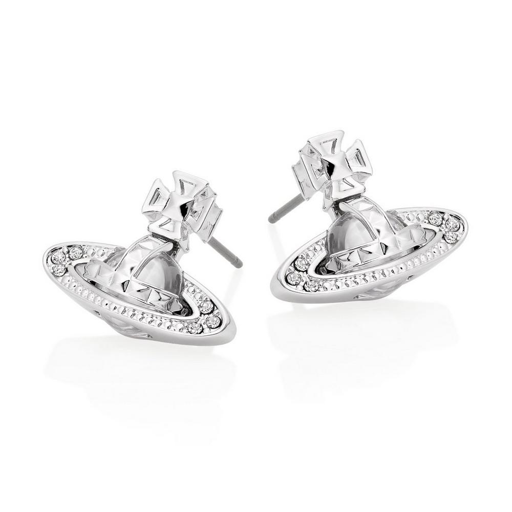 Vivienne Westwood Pina Bas Earrings - Platinum/Crystal