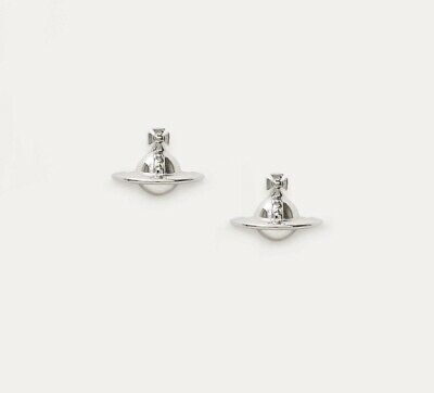 Vivienne Westwood Solid Orb Earrings - Rhodium