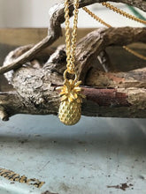 925 Silver gold plated Pineapple Necklace