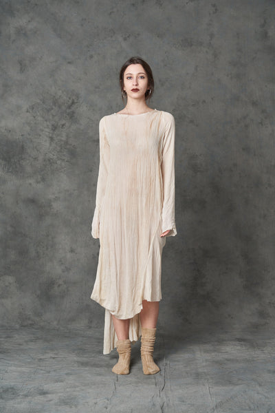 un-namable Sensitive Dress Dyed Badly Coffee