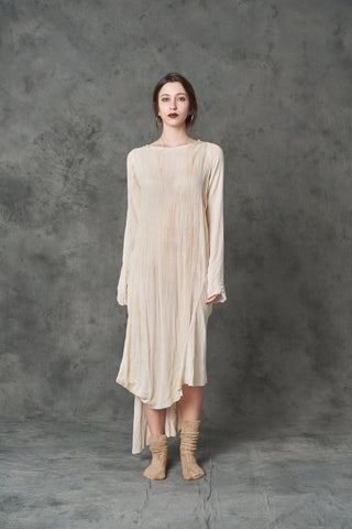 un-namable Sensitive Dress Dyed Badly Coffee