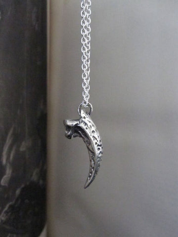 WDTS 925 Silver Tusk Necklace