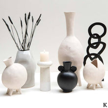 Black Vase W/ Handles